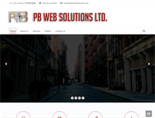 Tablet Screenshot of pbwebsolution.com